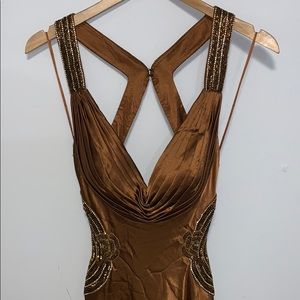 LA FEMME BROWN GOWN